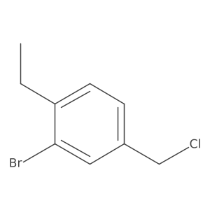 2-Bromo-4-(chloromethyl)-1-ethylbenzene Structure