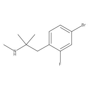 [1-(4-Bromo-2-fluorophenyl)-2-methylpropan-2-yl](methyl)amine结构式
