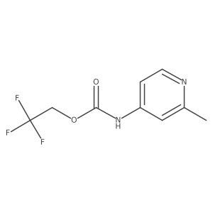 2,2,2-trifluoroethyl N-(2-methylpyridin-4-yl)carbamate结构式