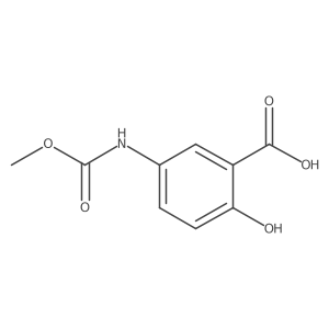 2-Hydroxy-5-((methoxycarbonyl)amino)benzoic acid Structure