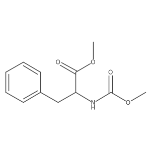 N-(Methoxycarbonyl)-D-phenylalanine methyl ester结构式