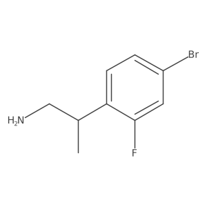 2-(4-Bromo-2-fluorophenyl)propan-1-amine结构式