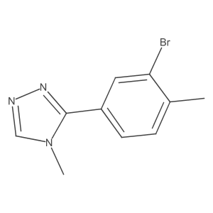 3-(3-bromo-4-methylphenyl)-4-methyl-4H-1,2,4-triazole结构式
