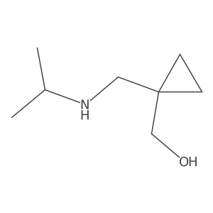 Cyclopropanemethanol, 1-[[(1-methylethyl)amino]methyl]- Structure