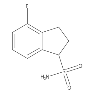 4-fluoro-2,3-dihydro-1H-indene-1-sulfonamide Structure