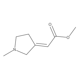 Methyl2-(1-methylpyrrolidin-3-ylidene)acetate结构式