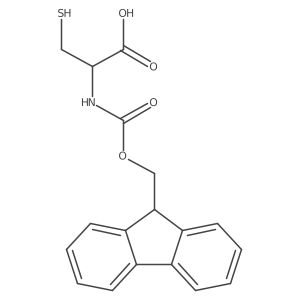 2-({[(9H-Fluoren-9-YL)methoxy]carbonyl}amino)-3-sulfanylpropanoic acid结构式