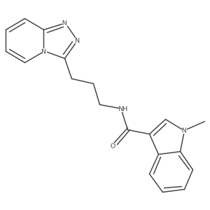 1-methyl-N-(3-[1,2,4]triazolo[4,3-a]pyridin-3-ylpropyl)-1H-indole-3-carboxamide Structure