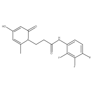 3-[4-hydroxy-2-methyl-6-oxo-1(6H)-pyridinyl]-N-(2,3,4-trifluorophenyl)propanamide Structure
