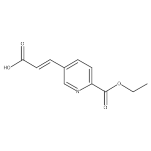 2-Ethyl 5-[(1E)-2-carboxyethenyl]-2-pyridinecarboxylate结构式