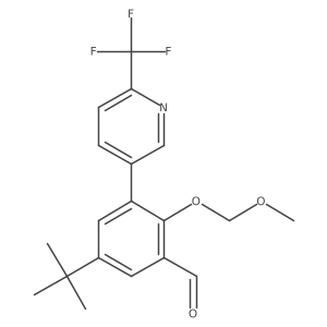 5-(Tert-butyl)-2-(methoxymethoxy)-3-(6-(trifluoromethyl)pyridin-3-yl)benzaldehyde结构式