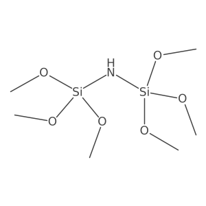 1,1,1-Trimethoxy-N-(trimethoxysilyl)silanamine Structure