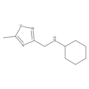 N-[(5-methyl-1,2,4-oxadiazol-3-yl)methyl]cyclohexanamine Structure