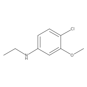 4-chloro-N-ethyl-3-methoxyaniline Structure