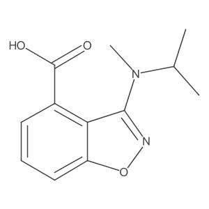 1,2-Benzisoxazole-4-carboxylic acid, 3-[methyl(1-methylethyl)amino]- Structure