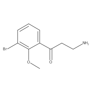 3-Amino-1-(3-bromo-2-methoxyphenyl)propan-1-one Structure