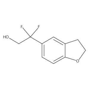 2-(2,3-Dihydro-1-benzofuran-5-yl)-2,2-difluoroethan-1-ol Structure