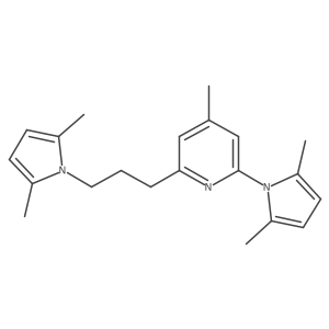 4-Methyl-2-(2,5-dimethylpyrrol-1-yl)-6-(3-(2,5-dimethylpyrrol-1-yl)propyl)pyridine Structure