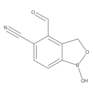 4-Formyl-1-hydroxy-1,3-dihydrobenzo[c][1,2]oxaborole-5-carbonitrile结构式
