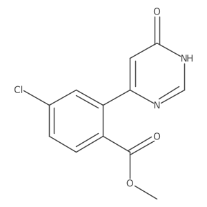 Methyl 4-chloro-2-(6-oxo-1,6-dihydropyrimidin-4-yl)benzoate结构式