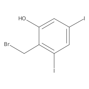 Phenol, 2-(bromomethyl)-3,5-diiodo-结构式