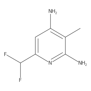 6-(Difluoromethyl)-3-methylpyridine-2,4-diamine Structure