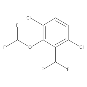 3,6-Dichloro-2-(difluoromethoxy)benzodifluoride结构式