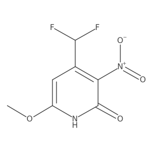 4-(Difluoromethyl)-6-methoxy-3-nitropyridin-2-ol结构式