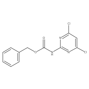 benzyl N-(4,6-dichloropyrimidin-2-yl)carbamate结构式