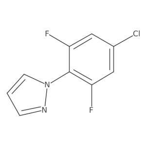 1-(4-Chloro-2,6-difluorophenyl)-1H-pyrazole结构式