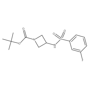 Tert-butyl 3-(3-fluorobenzenesulfonamido)azetidine-1-carboxylate Structure