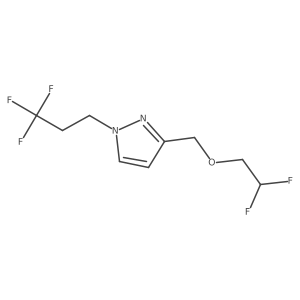3-[(2,2-difluoroethoxy)methyl]-1-(3,3,3-trifluoropropyl)-1H-pyrazole结构式