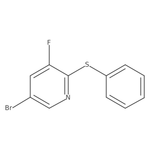 5-Bromo-3-fluoro-2-(phenylthio)pyridine Structure