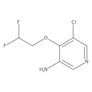 5-Chloro-4-(2,2-difluoroethoxy)pyridin-3-amine结构式