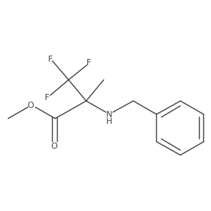 Methyl 2-(benzylamino)-3,3,3-trifluoro-2-methylpropanoate结构式