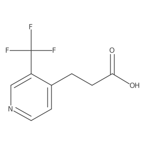 3-[3-(Trifluoromethyl)pyridin-4-yl]propanoic acid Structure
