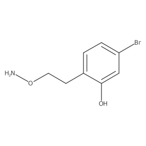 2-[2-(Aminooxy)ethyl]-5-bromophenol Structure