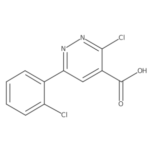 3-Chloro-6-(2-chlorophenyl)pyridazine-4-carboxylic acid Structure