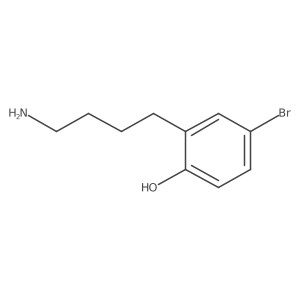 2-(4-Aminobutyl)-4-bromophenol Structure
