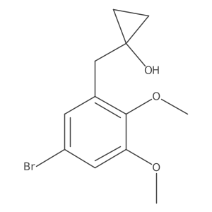 1-[(5-Bromo-2,3-dimethoxyphenyl)methyl]cyclopropan-1-ol Structure