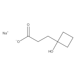 Sodium 3-(1-hydroxycyclobutyl)propanoate Structure