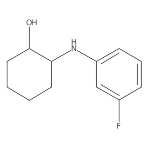 (1S,2S)-2-[(3-fluorophenyl)amino]cyclohexan-1-ol结构式