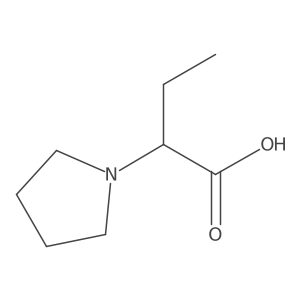 (R)-2-(1-Pyrrolidinyl)butyric Acid Structure