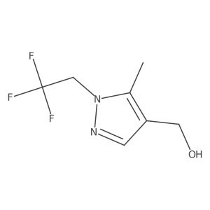 [5-Methyl-1-(2,2,2-trifluoroethyl)-1H-pyrazol-4-yl]methanol Structure