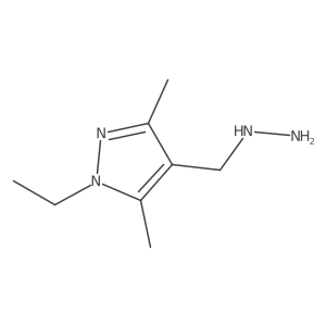 1-ethyl-4-(hydrazinylmethyl)-3,5-dimethyl-1H-pyrazole Structure