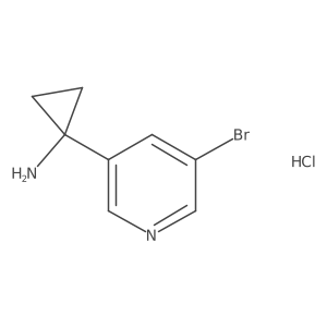 1-(5-Bromopyridin-3-YL)cyclopropan-1-amine hydrochloride Structure