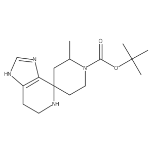 Tert-butyl 6'-methyl-3,5,6,7-tetrahydrospiro[imidazo[4,5-c]pyridine-4,4'-piperidine]-1'-carboxylate Structure