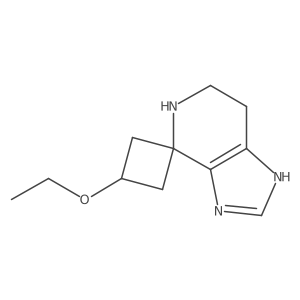 3-Ethoxy-3',5',6',7'-tetrahydrospiro[cyclobutane-1,4'-imidazo[4,5-c]pyridine] Structure