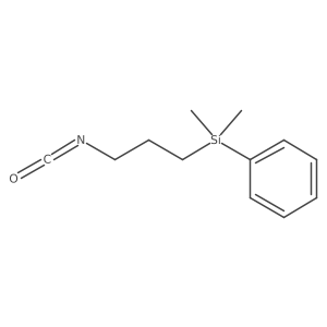 [(3-Isocyanatopropyl)dimethylsilyl]benzene结构式