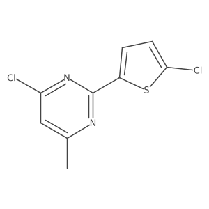 4-Chloro-2-(5-chlorothiophen-2-yl)-6-methylpyrimidine结构式